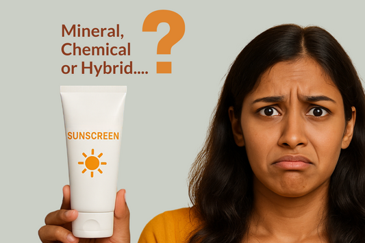 Difference between Mineral, Chemical, & Hybrid Sunscreen & Which One Should You Choose?
